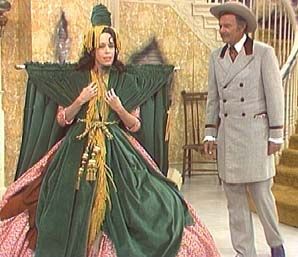 Carol Burnett wearing the draperies in her "Went With the Wind" sketch.