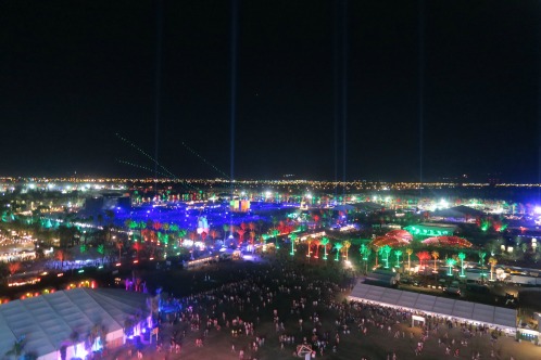 The festival from above.