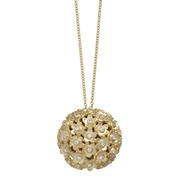 This flower-covered, gold-and-diamond locket is on sale. Click to purchase.