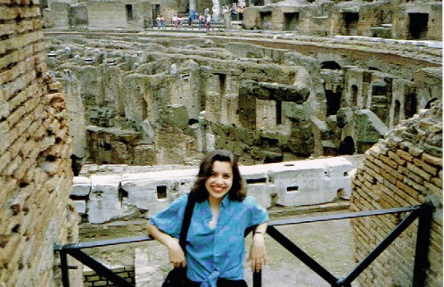 Me at the Coliseum in Rome, around the time of the stalking incident.