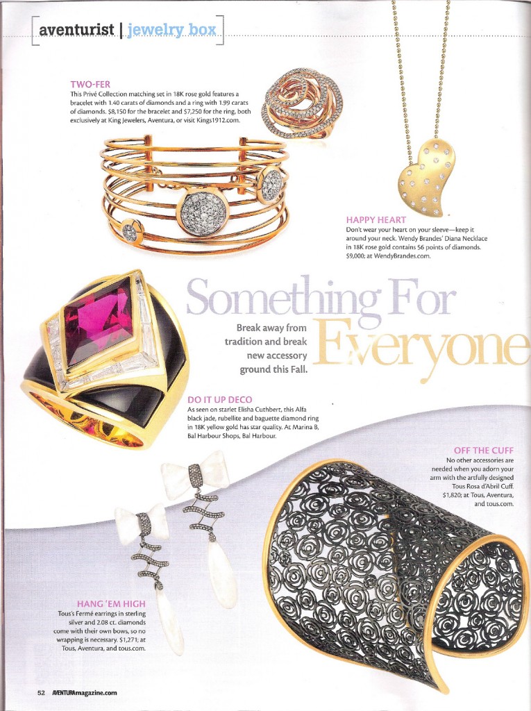 Wendy Brandes Heart Jewelry in Aventura Magazine | Wendy Brandes ...