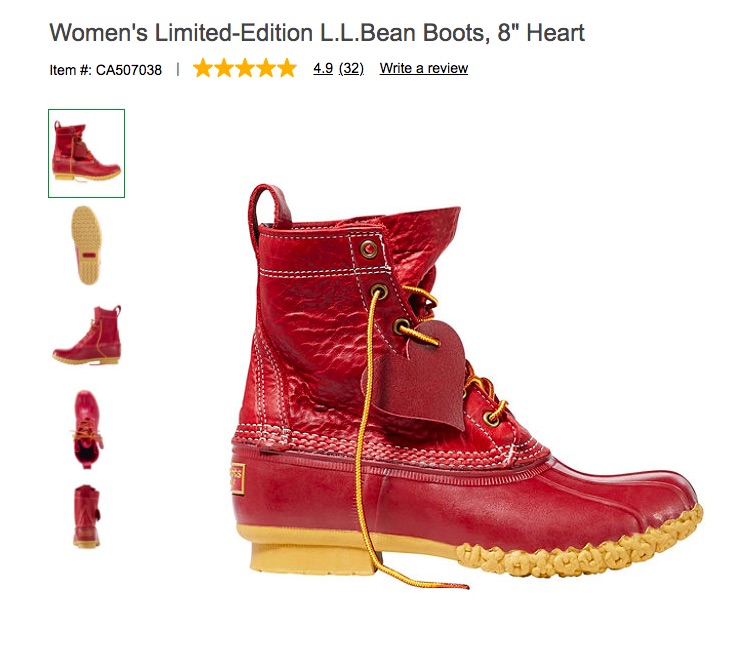 Limited edition hot sale bean boots